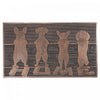 Tapis de plancher « Home » avec chiens, en caoutchouc