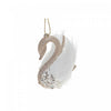 Ornement en forme de cygne à paillettes dorées - ensemble de 12 ornements de Noël
