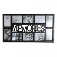 Cadres photo collage noirs - 10 cadres 4 x 6 « Memories »