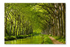 Spring Look on Canal Du Midi 16 po x 24 po : Oeuvre d’art murale en panneau de tissu sans cadre