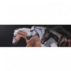 Œuvre d’art murale sur toile représentant trois têtes de cheval