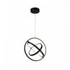 Luminaire suspendu orbe Sienna noir à DEL de 30 W