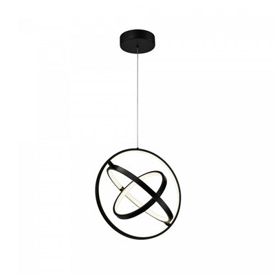 Sienna 30 W LED Black Orb Pendant