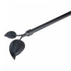 Ensemble de tringles à rideaux Foliole de 16 à 19 mm en métal - noir
