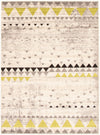 Carpette Raja ivoire-verte - 3 pi 11 pox 5 pi 7 po