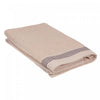 Serviette de bain brodée luxueuse 30 x 60 taupe - ensemble de 2 serviettes