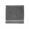 Débarbouillette brodée luxueuse 12 x 12 gris clair - ensemble de 6 serviettes