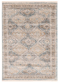 Carpette Leandra taupe/bleue 3 pi 11 po x 5 pi 11 po