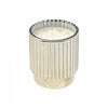Bougie parfumée côtelée électroplaquée or de 4,6 oz à arôme de baie d’hiver - ensemble de 2