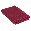 Serviette de bain nattée bourgogne 27 x 50 - ensemble de 2 serviettes
