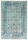 Carpette Awena turquoise 5 pi 3 po x 7 pi 7 po