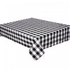 Nappe de 52 po x 72 po à point à carreaux blancs