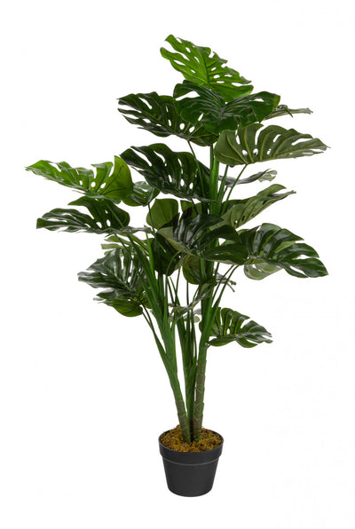 Artificial 47" Monstera In Black Pot