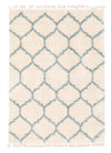 Carpette à poil long Helma Trellis crème 3 pi 11 po x 5 pi 11 po