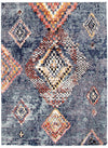 Carpette Makondo Mosaique bleu - 6 pi 7 pox 9 pi 6 po