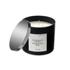 Bougie parfumée de luxe de 14 oz à 3 mèches arôme d’évasion des bois avec couvercle - ensemble de 2