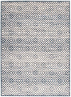 Carpette Electra couleur pétrole-argent - 3 pi 11 pox 5 pi 7 po