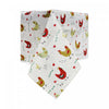 Nappe ronde de 60 po en coton ornée de poules à la ferme
