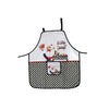 Tablier avec poche orné d’un chef cuisinier servant du poulet - ensemble de 2 pièces