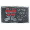 Tapis de plancher « Santa Please Stop Here » en caoutchouc