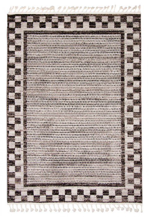 Carpette Vera Quattro ivoiregrise - 7 pi 10 po x 10 pi 5 po