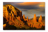 Red Rock Hills in Sedona 24 po x 36 po : Oeuvre d’art murale en panneau de tissu sans cadre