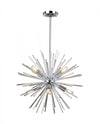 Lustre Sunburst chromé à 8 ampoules