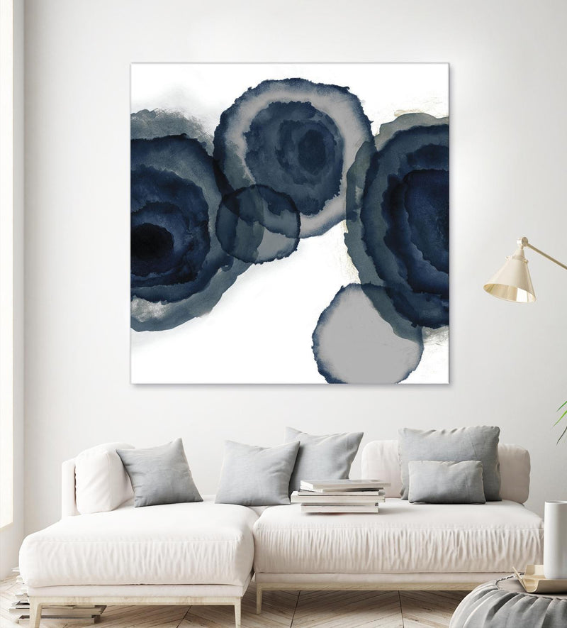 Œuvre d’art murale Giant Art « Blotted Ink Ii » 54 x 54 Brick