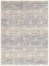 Carpette Electra argent-couleur pétrole - 7 pi 10 pox 10 pi 2 po