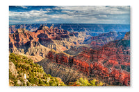 Grand Canyon 16 po x 24 po : Cadre d'art mural et panneau de tissu