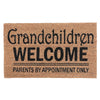 Paillasson en fibre de coco « Grandchildren Welcome Parents by Appt »