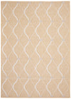 Carpette Neisha Abstract dorée 6 pi 7 po x 9 pi 6 po