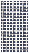 Carpette Brangane bleue 2 pi 8 po x 4 pi 11 po