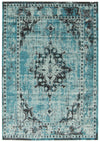 Carpette Chenta turquoise 5 pi 3 po x 7 pi 7 po