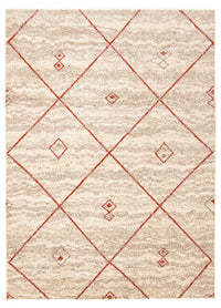 Tapis Grande Ivoire / Rouge 6pi 7 po X 9pi 6po