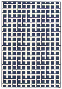 Carpette Brangane bleue 4 pi 7 po x 6 pi 7 po