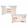Coussin carte postale « To Santa » et « Letters to Santa » - ensemble de 2