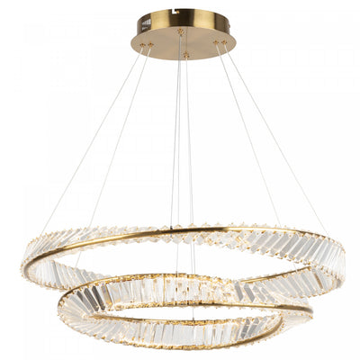 Stella 65 W LED Brushed Brass Chandelier