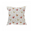 Coussin 18 po x 18 po en coton orné de poules à la ferme - ensemble de 2 coussins