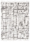 Carpette à poil long Helma Urban gris claircrème 5 pi 3 po x 7 pi 3 po