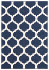 Carpette Sophie ivoirebleu marine - 6 pi 7 po x 9 pi 6 po