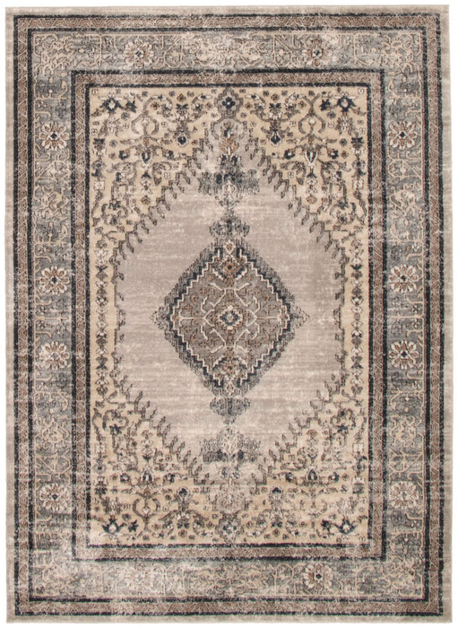 Carpette Octavian Bijar ivoire - 6 pi 7 pox 9 pi 6 po