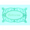 Tapis de plancher « Bienvenue » en caoutchouc et tapis-brosse de style victorien