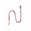 Guirlande de perles en bois rouge avec glands