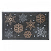 Tapis de plancher orné de flocons de neige, en caoutchouc