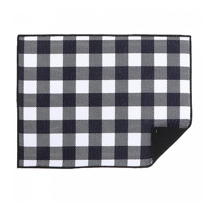 Microfibre Drying Mat White Buffalo|Tapis d’égouttage en microfibre à point à carreaux noir et blanc