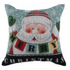 Coussin orné du père Noël et l’inscription « Merry Christmas » - ensemble de 2 coussins