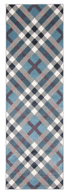 Carpette Kors bleue lavable à la machine - 2 pi 6 po x 8 pi 0 po