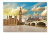 Beautiful View Of Westminster Bridge And Houses Of Parliament 28 po x 42 po : Cadre d'art mural et panneau de tissu