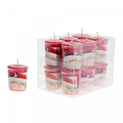 Mushroom Votive Apple Crumble Candle - Set of 12|Bougie Mushroom Votive arôme de croustade aux pommes - ensemble de 12